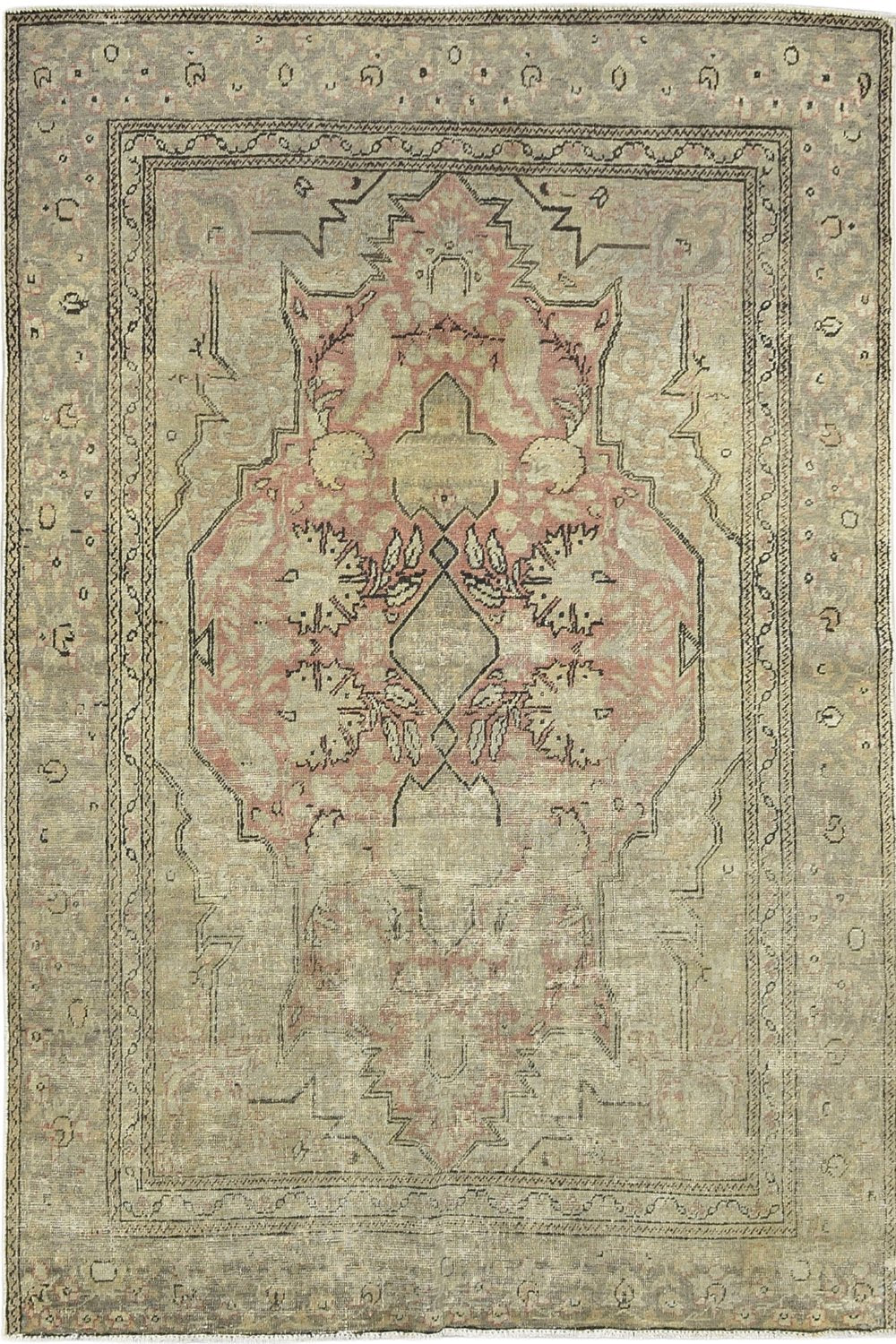 Antique Wool Turkish Rug