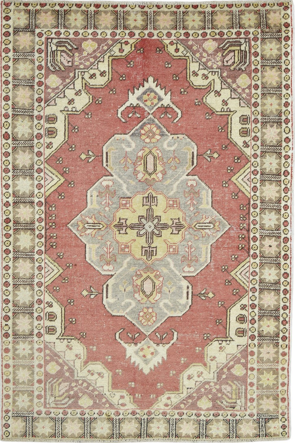 Antique Turkish Medium Pile Rug