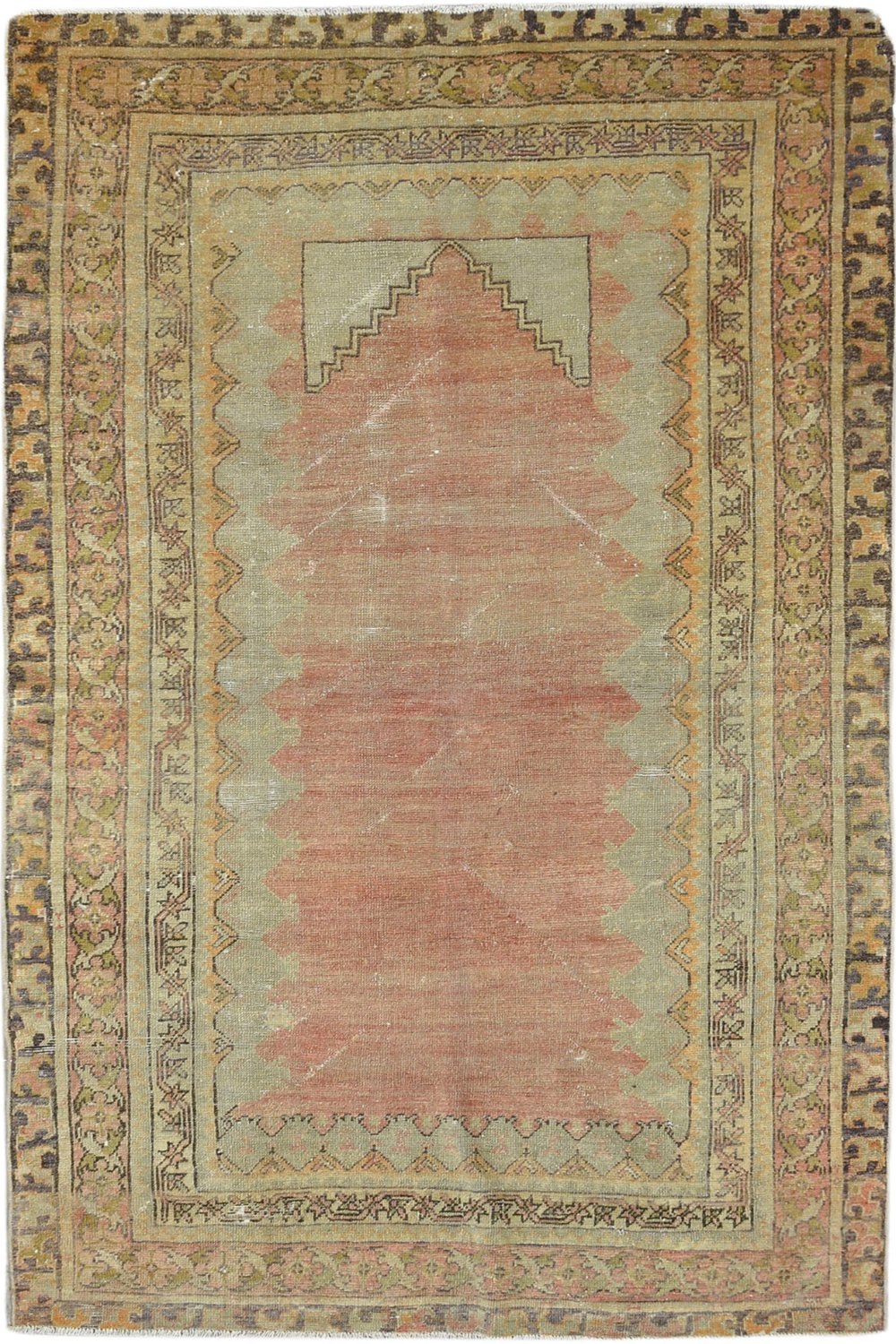 Antique Wool Turkish Prayer Rug