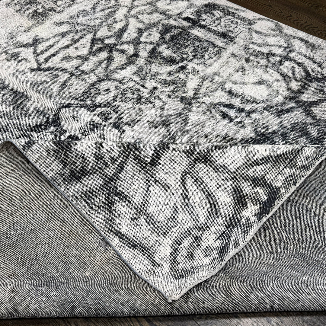 Designed Tessie Vintage Overdyed Rug in Gray