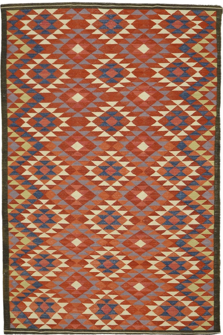 Turkish Flatweave New Kilim Rug