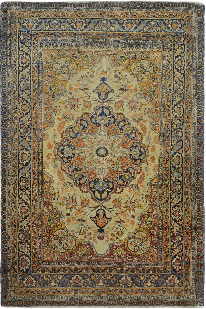 Antique Persian Saroukh Farhan Rug