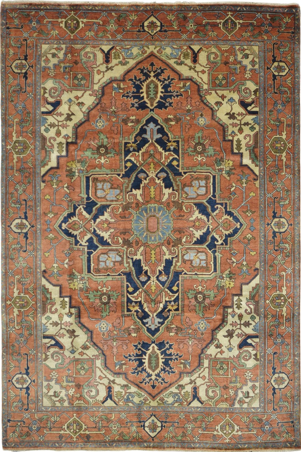 Hand Knotted Persian Heriz Wool Rug New 