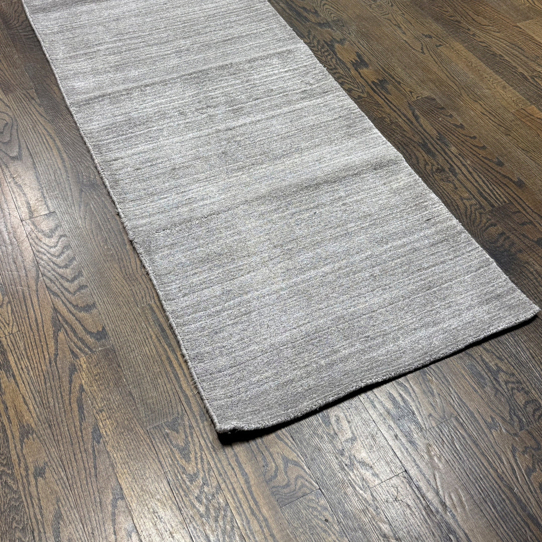 Handmade Bamboo Silk Runner in Gray