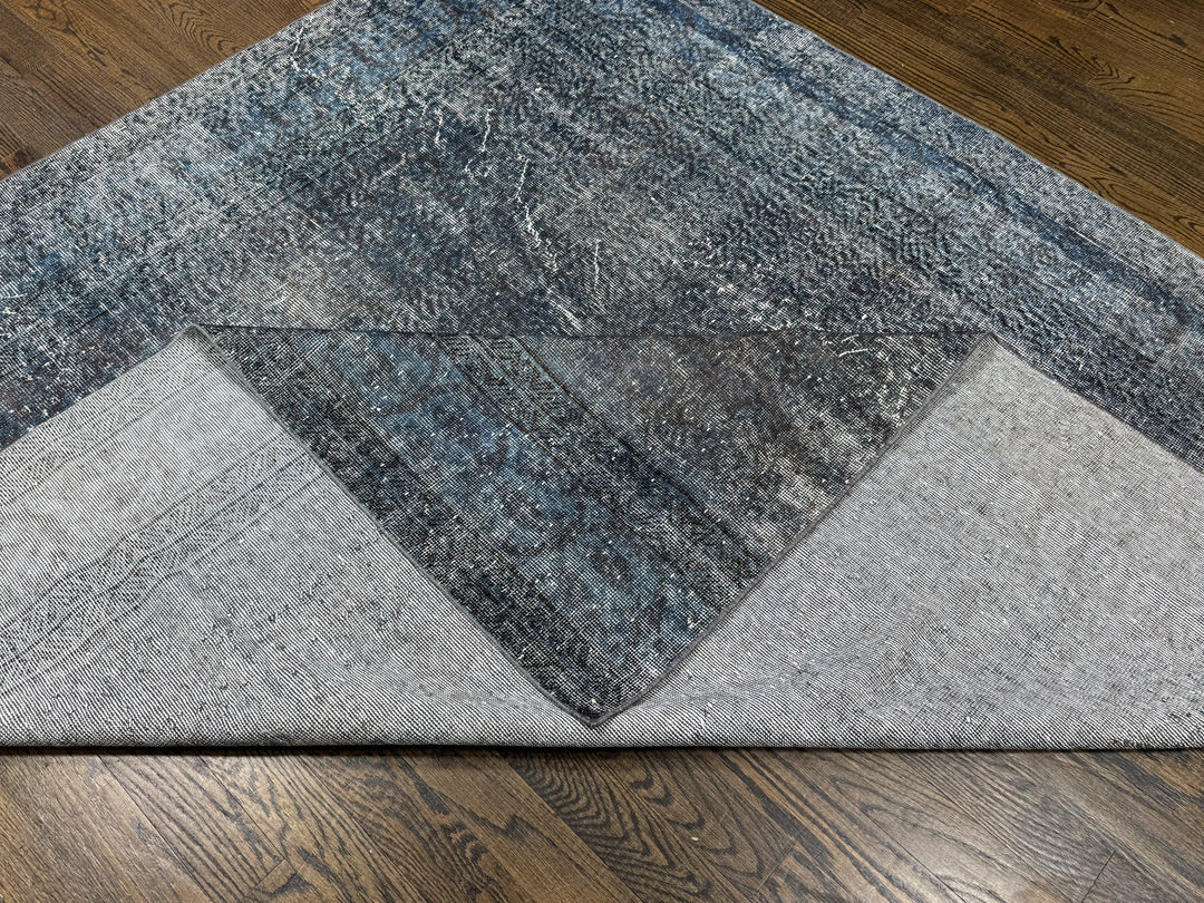 Handmade Grey Overdyed Rug