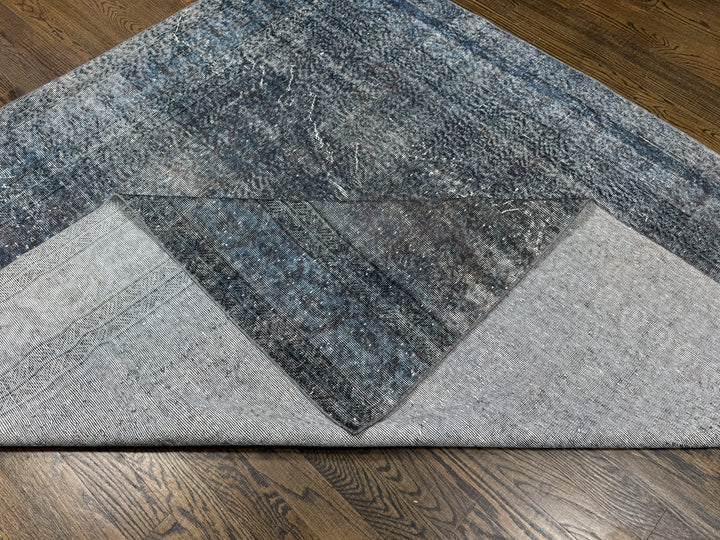 Handmade Grey Overdyed Rug