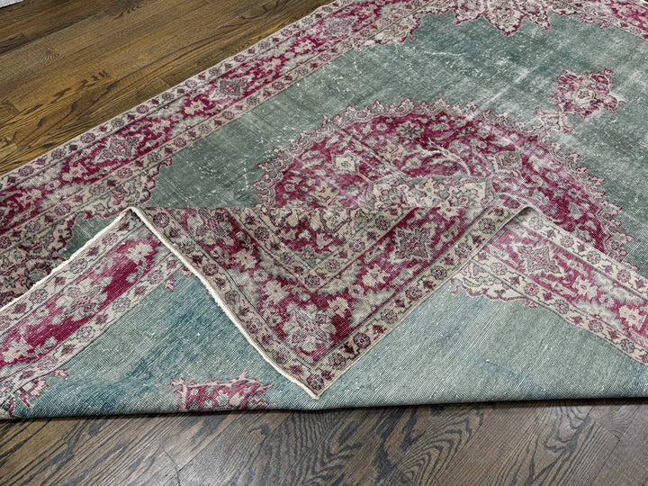 Turkish Vintage Over Dyed Rug