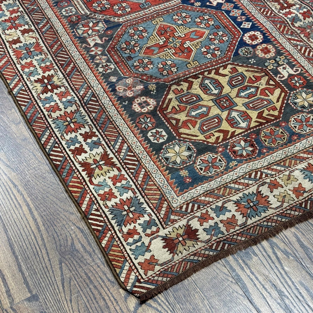 Antique Caucasian Antique Kazak Rug