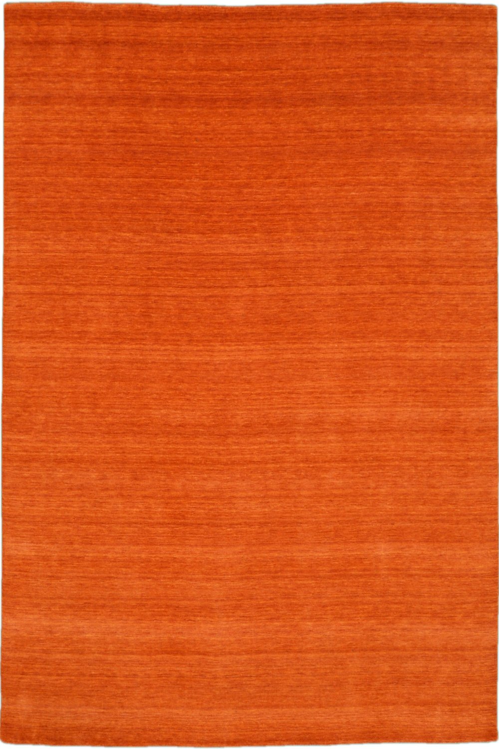 New Handmade Modern Lori Rug  in a Dark Orange Color