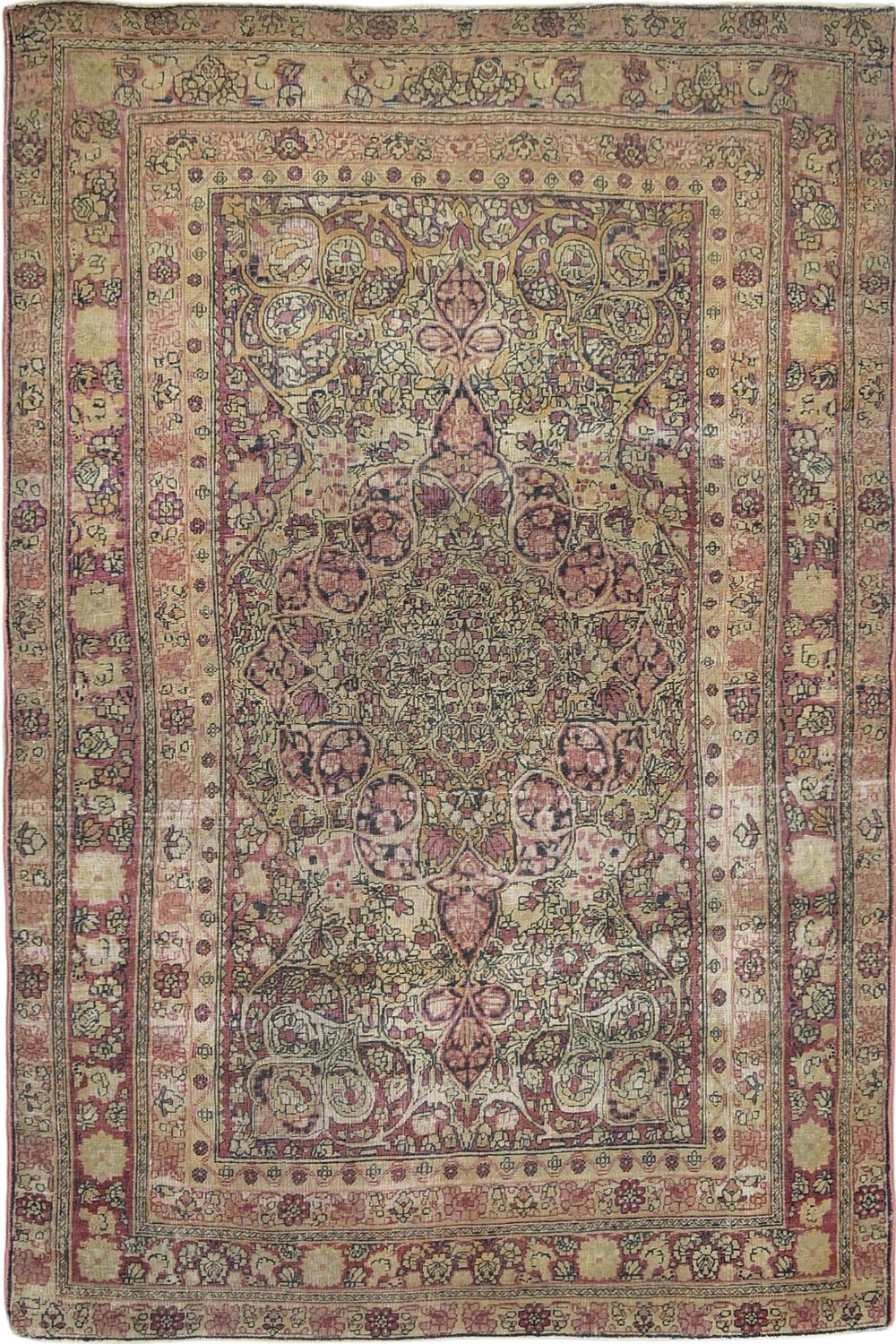 Antique Persian Kirman Rug