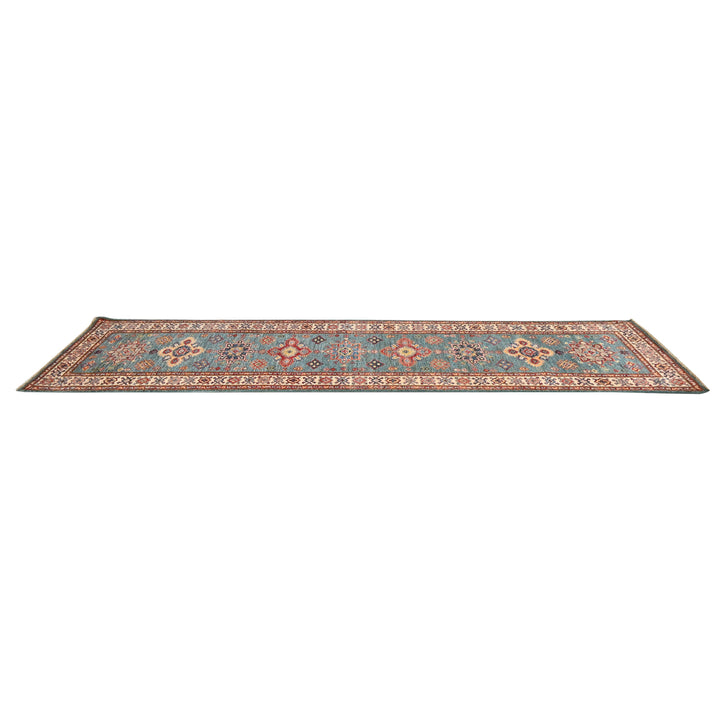 Hand Knotted Kazak Runner in Red 