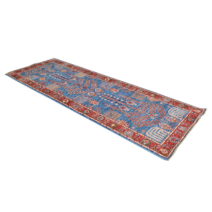 Hand Knotted Ariana Runner in Blue