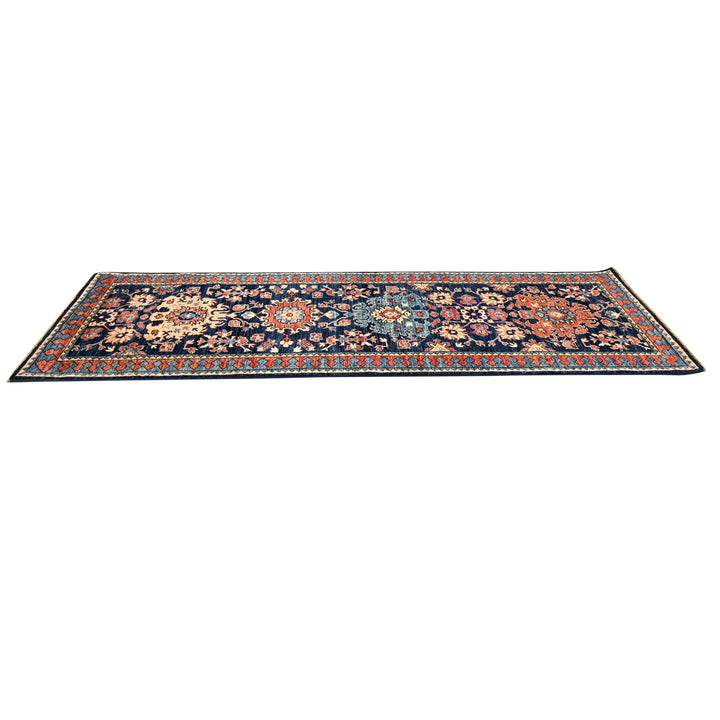 Hand Knotted Ariana Runner in Blue