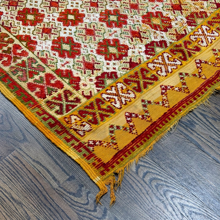 A Vintage Moroccan in yellow Rug