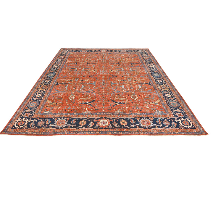 Hand Knotted Ariana Area Rug in red 