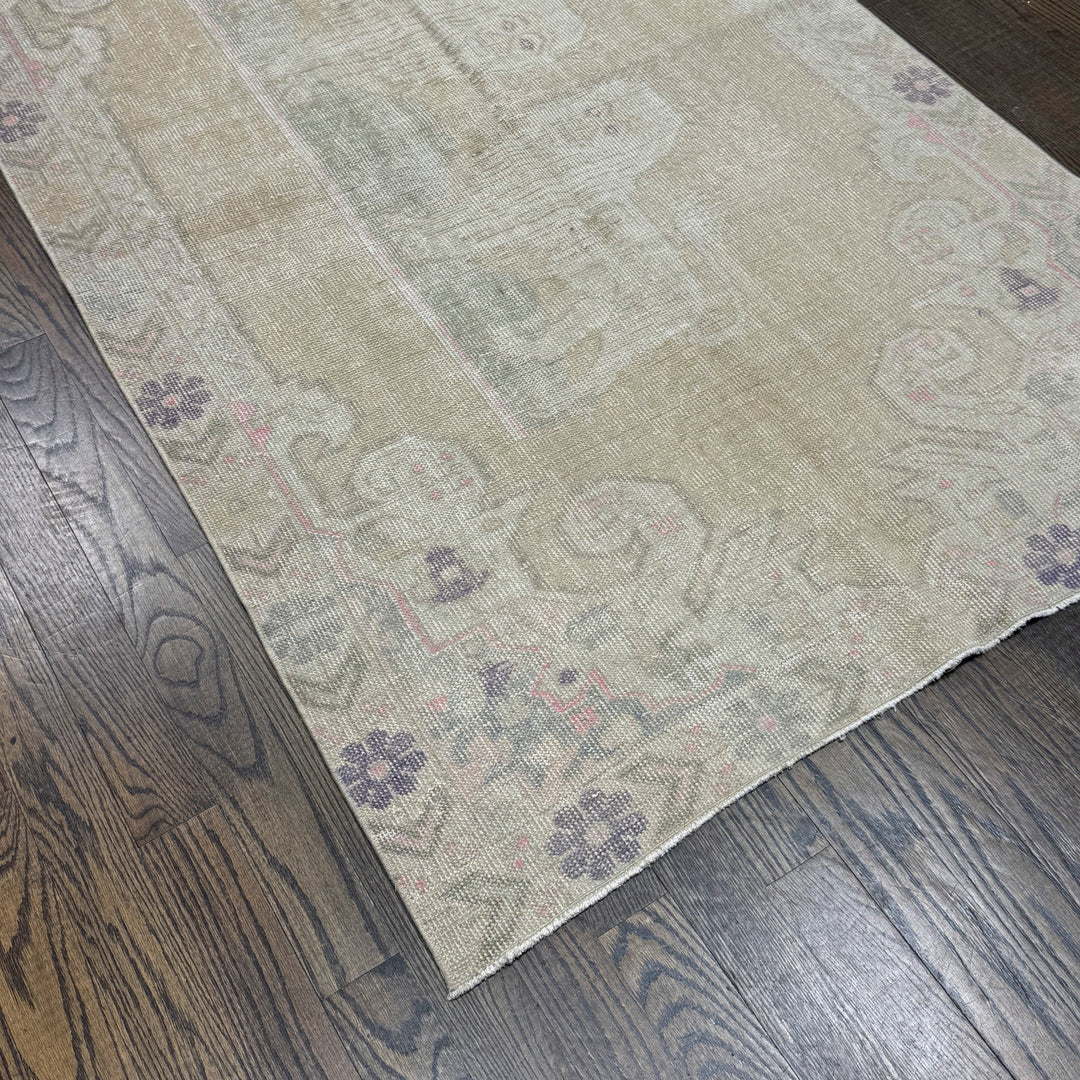 Turkish Vintage Over Dyed Rug