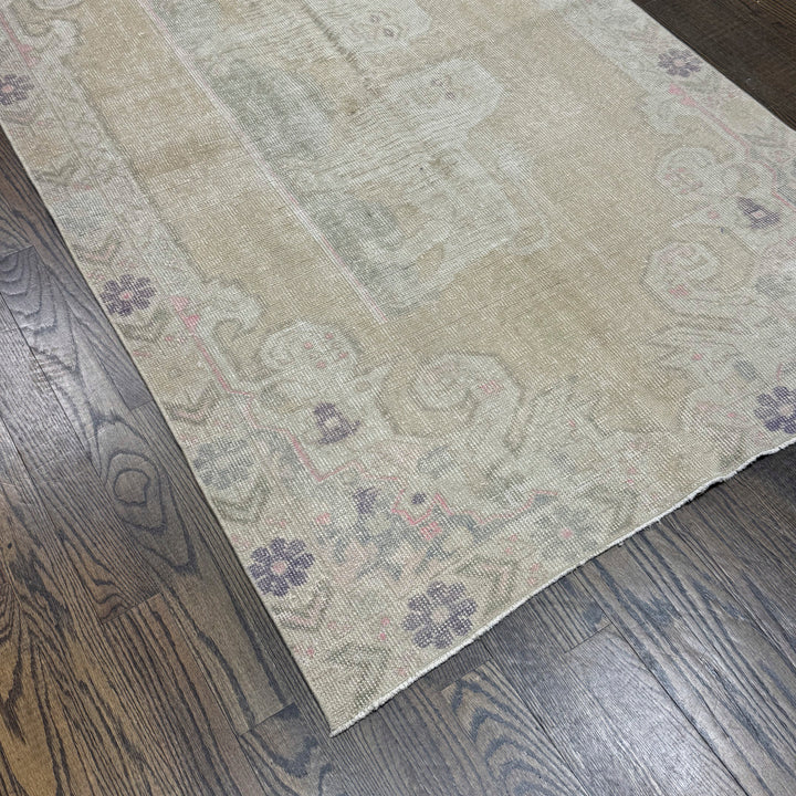 Turkish Vintage Over Dyed Rug