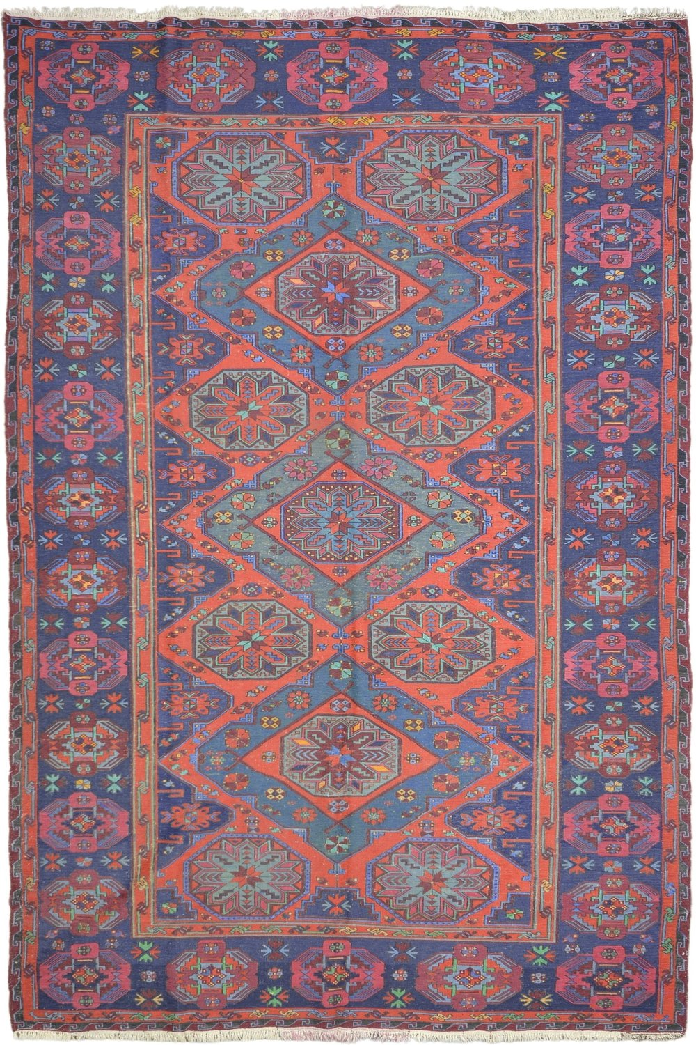 Old Flatweave Armenian Soumak Rug