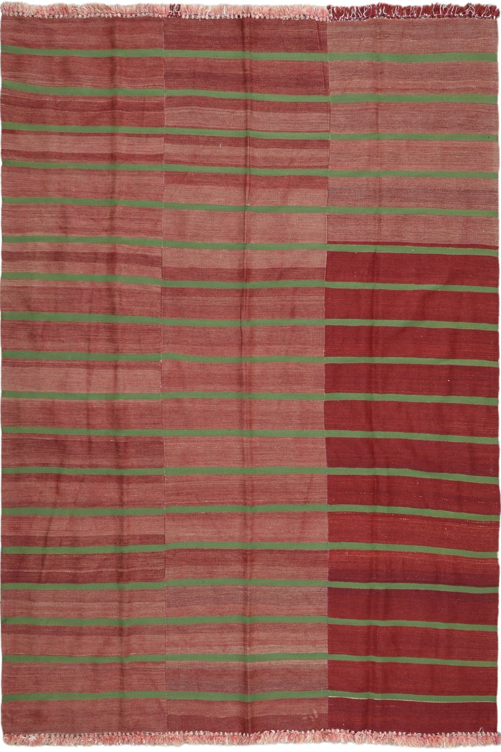 Handmade Turkish Kilim Rug in Red