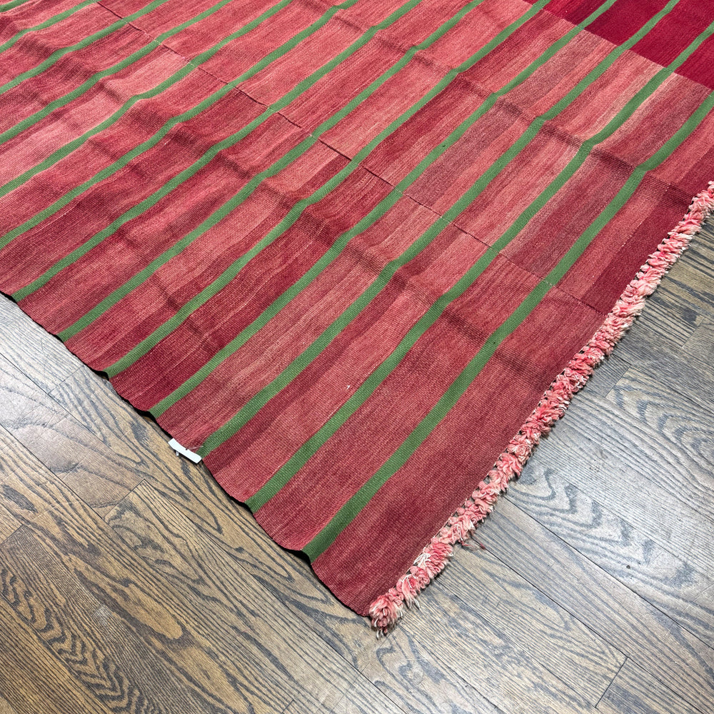 Handmade Turkish Kilim Rug in Red