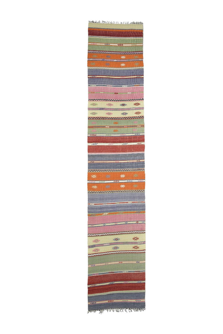 Handmade Turkish Wool Kilim Runner
