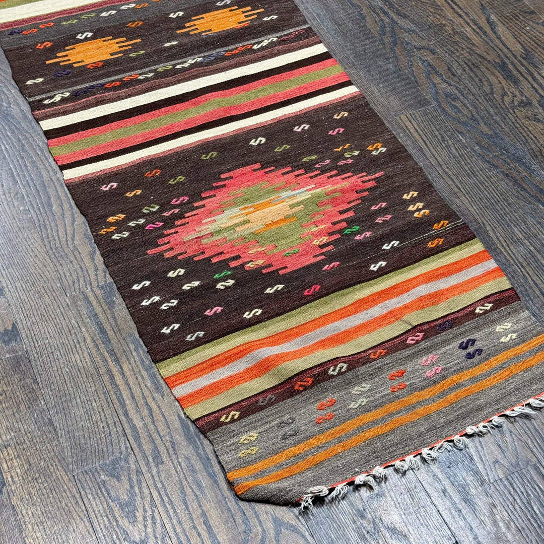 Turkish Old Kilim Runner