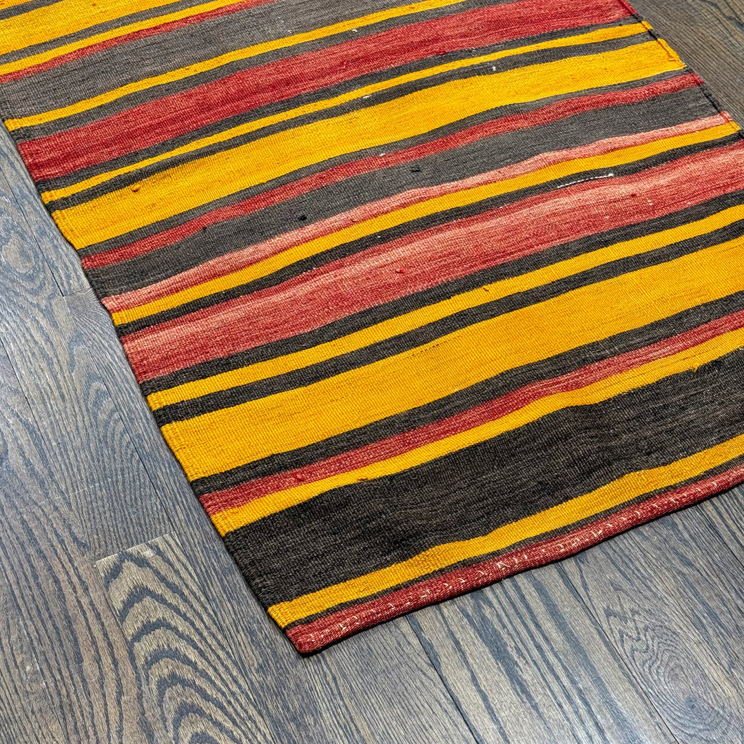 Turkish Old Antique Kilim Runner