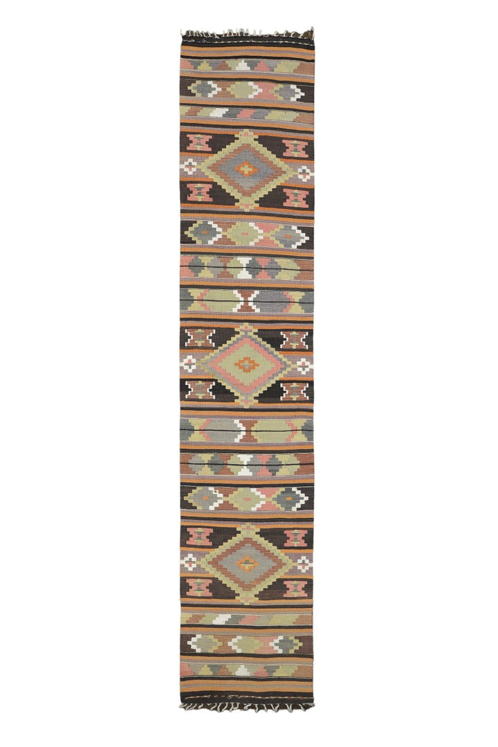 Turkish Old Antique Kilim Runner