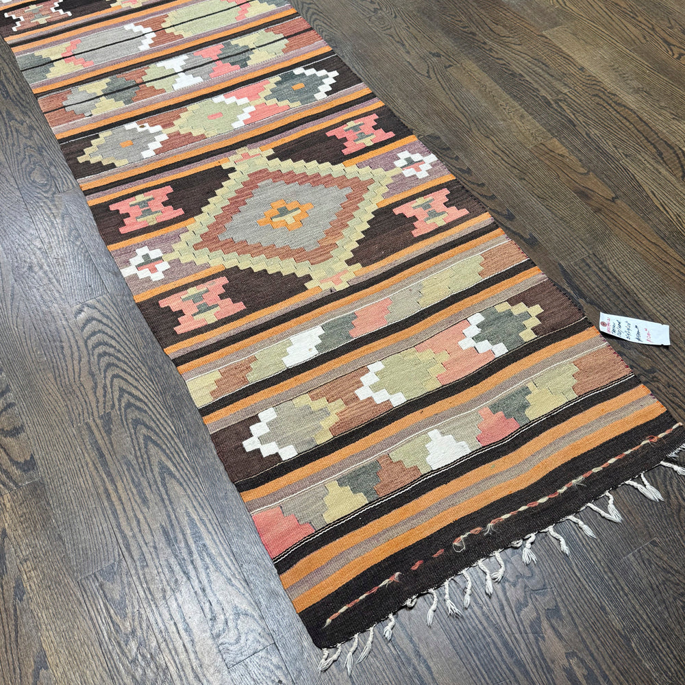 Turkish Old Antique Kilim Runner