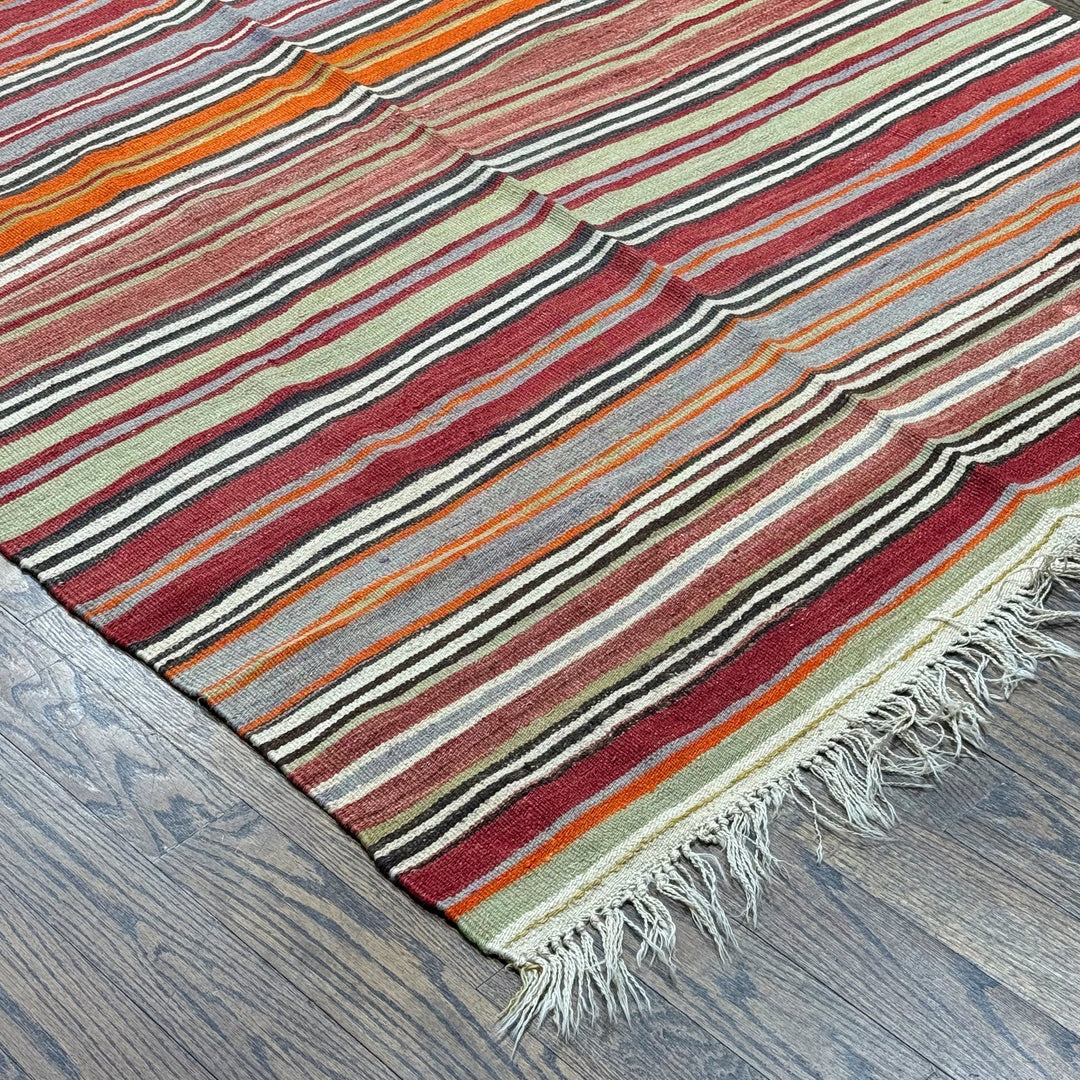 Turkish Old Antique Kilim Runner