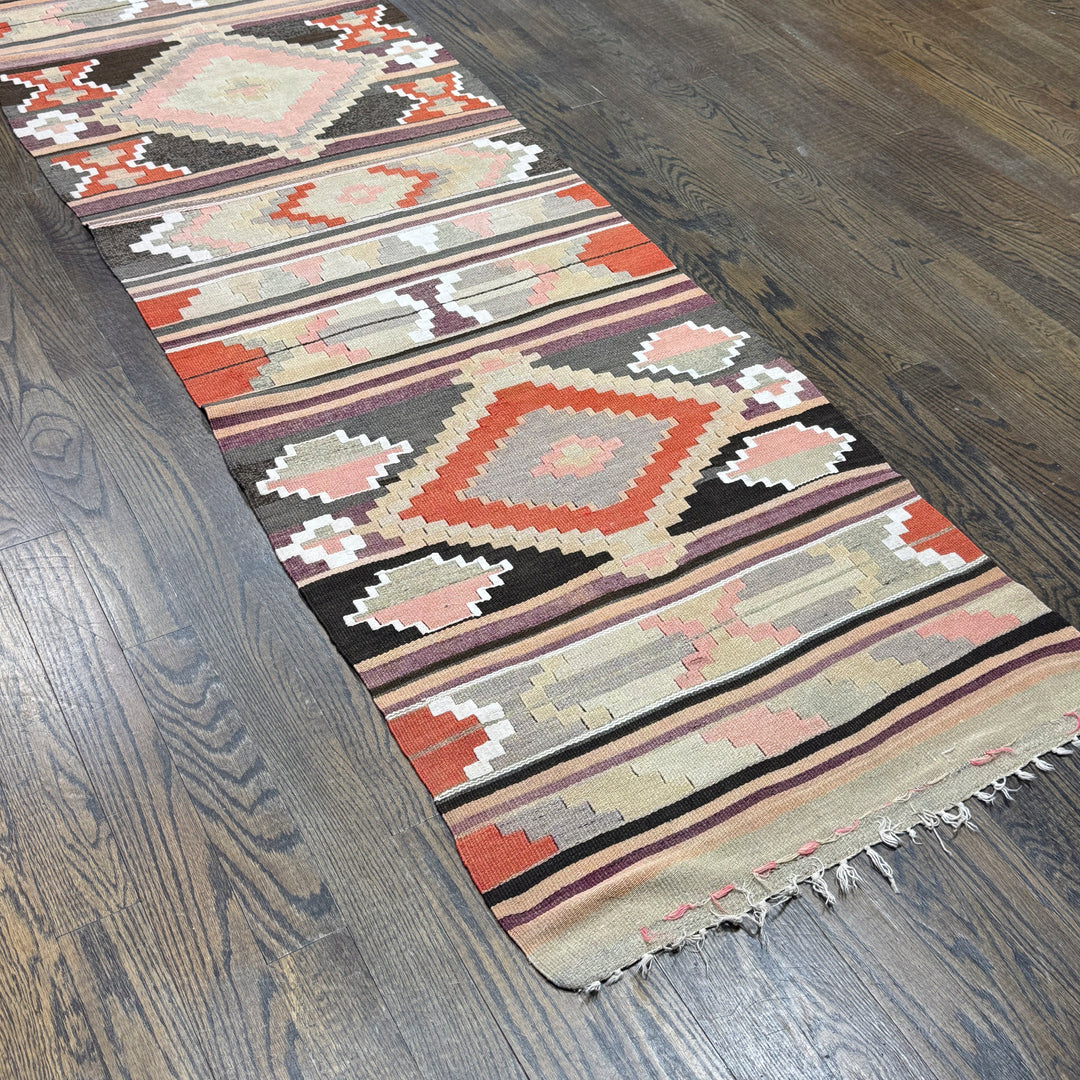 Turkish Old Antique Kilim Runner