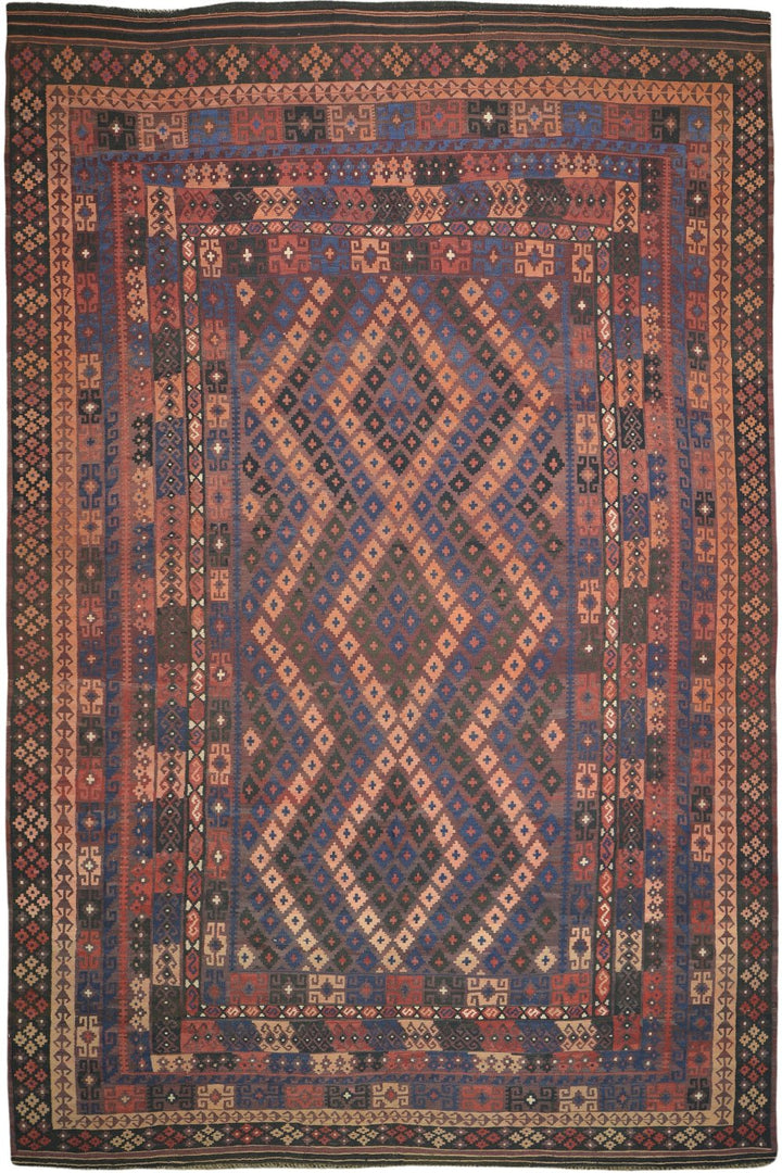 Afghani Wool Vintage Kilim Rug