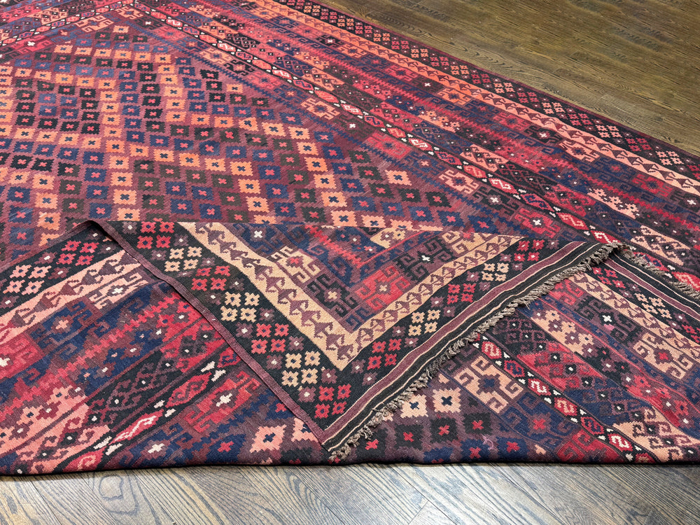 Afghani Wool Vintage Kilim Rug