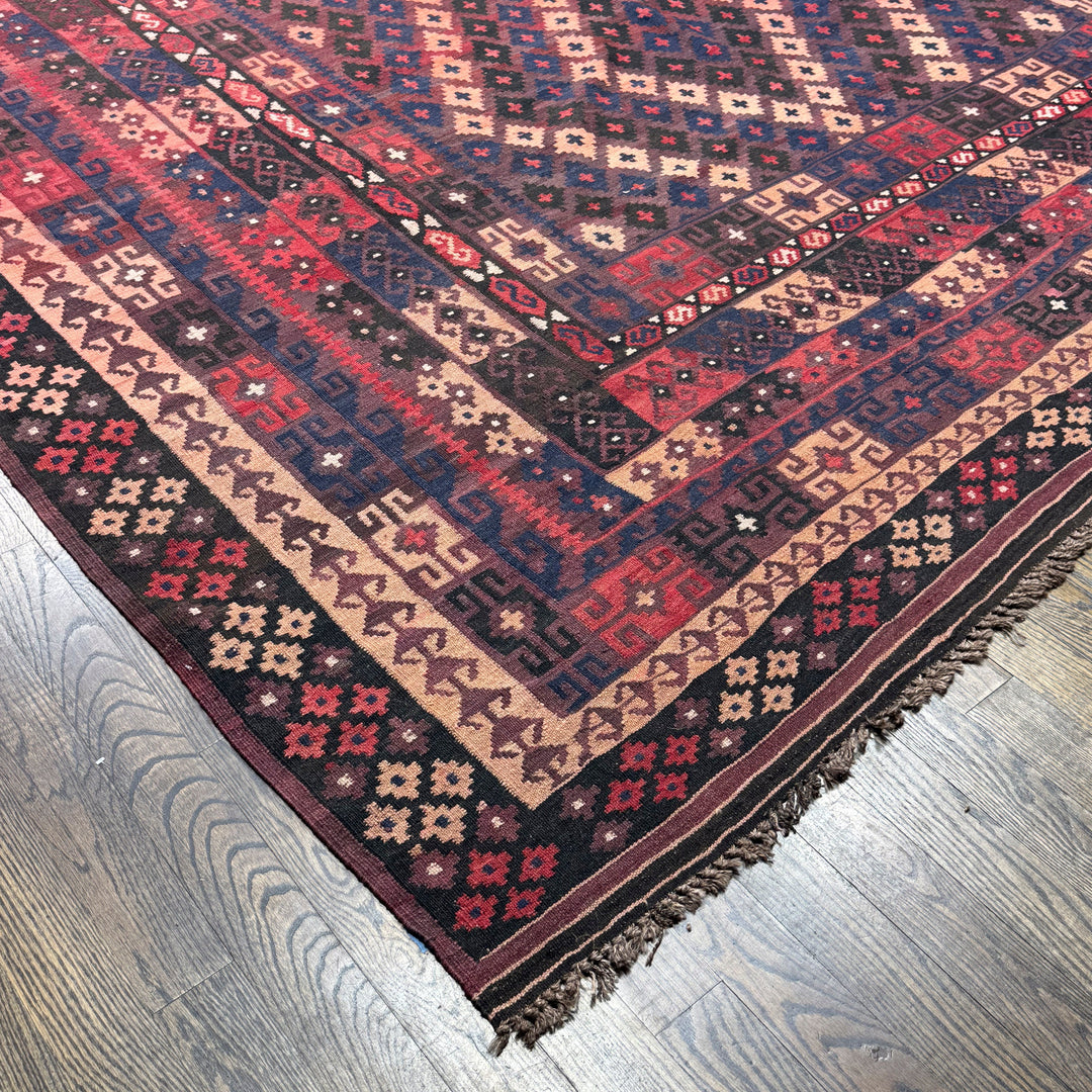 Afghani Wool Vintage Kilim Rug