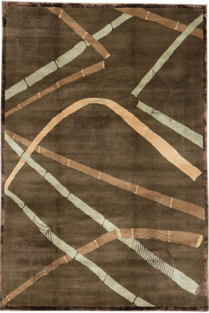 Tibetan Silk And Wool Rug