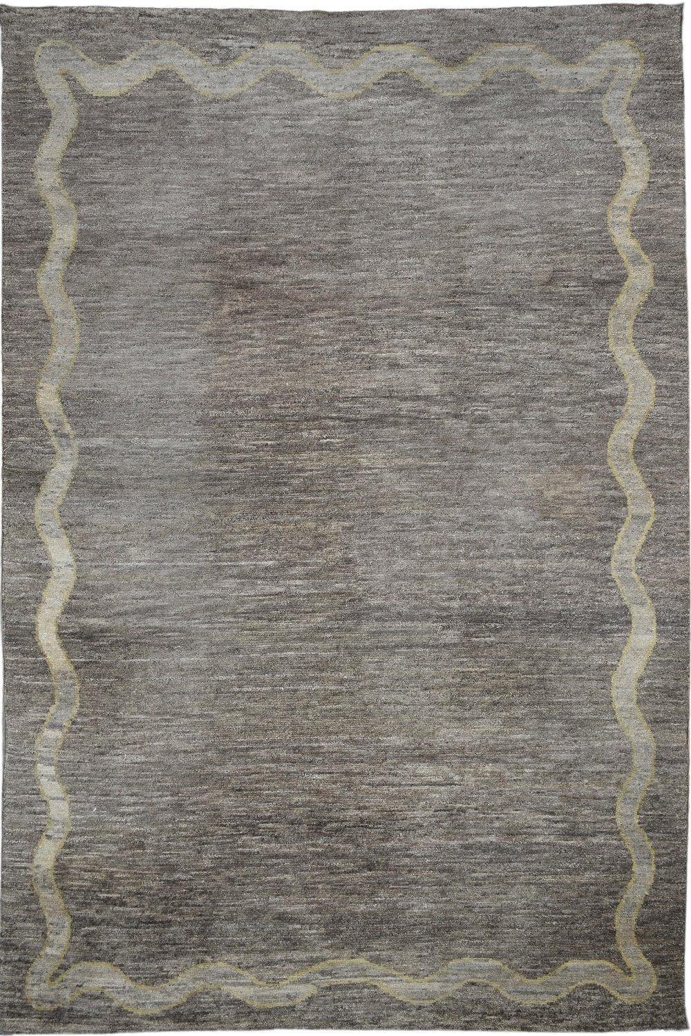 Tibetan Brown Wool Rug