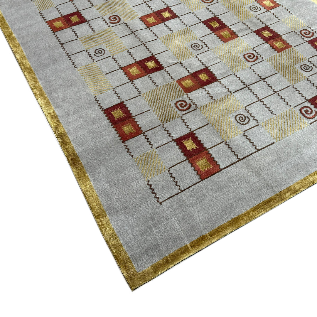 Tibetan Silk And Wool Rug