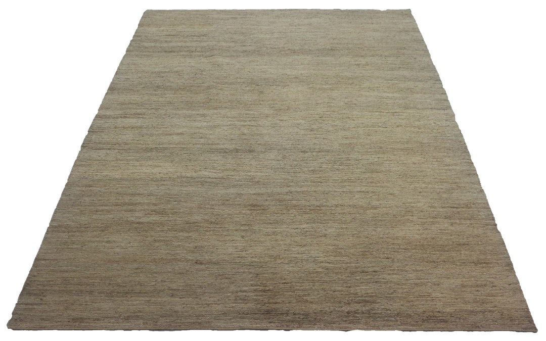 Hand Woven Neutral Jute Area Rug in Beige 