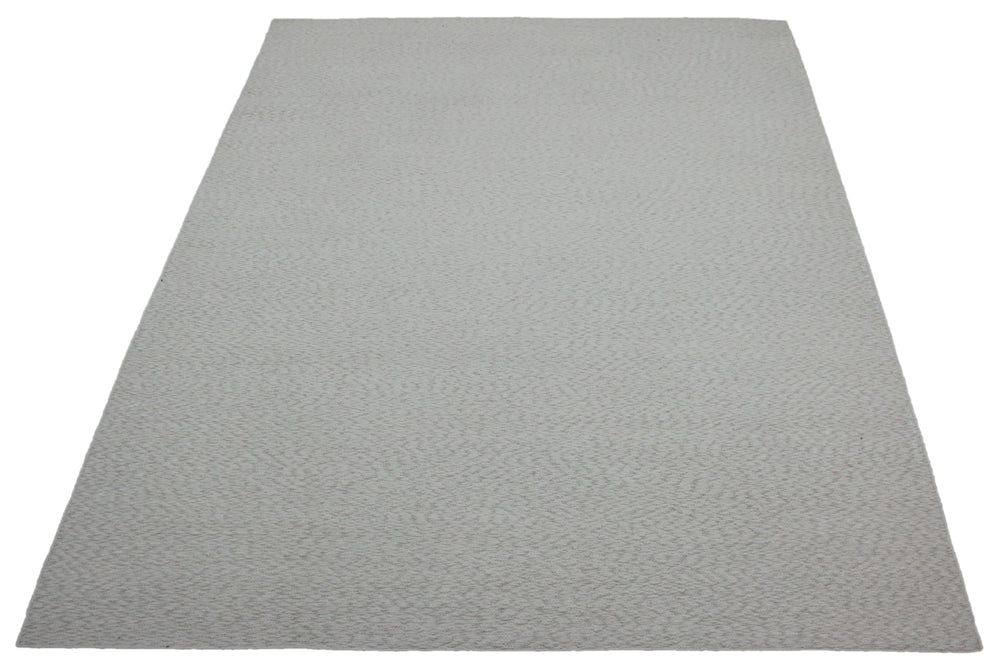 Hand Woven Neutral Jute Area Rug in White