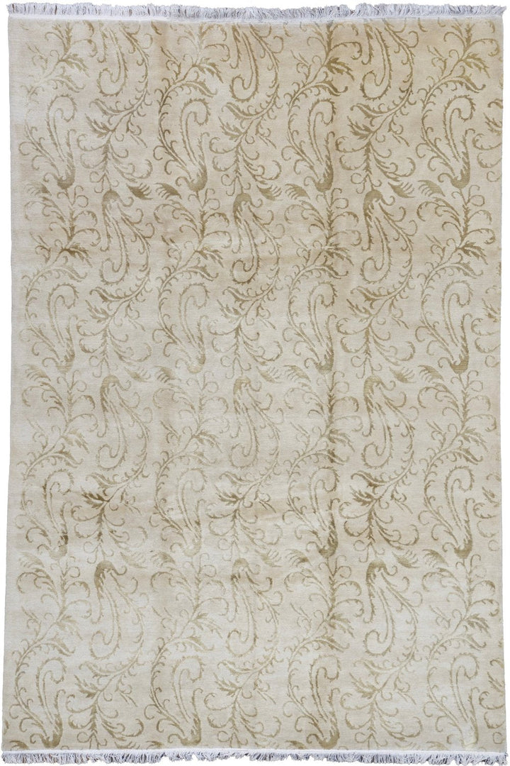 Modern Silk And Wool Rug