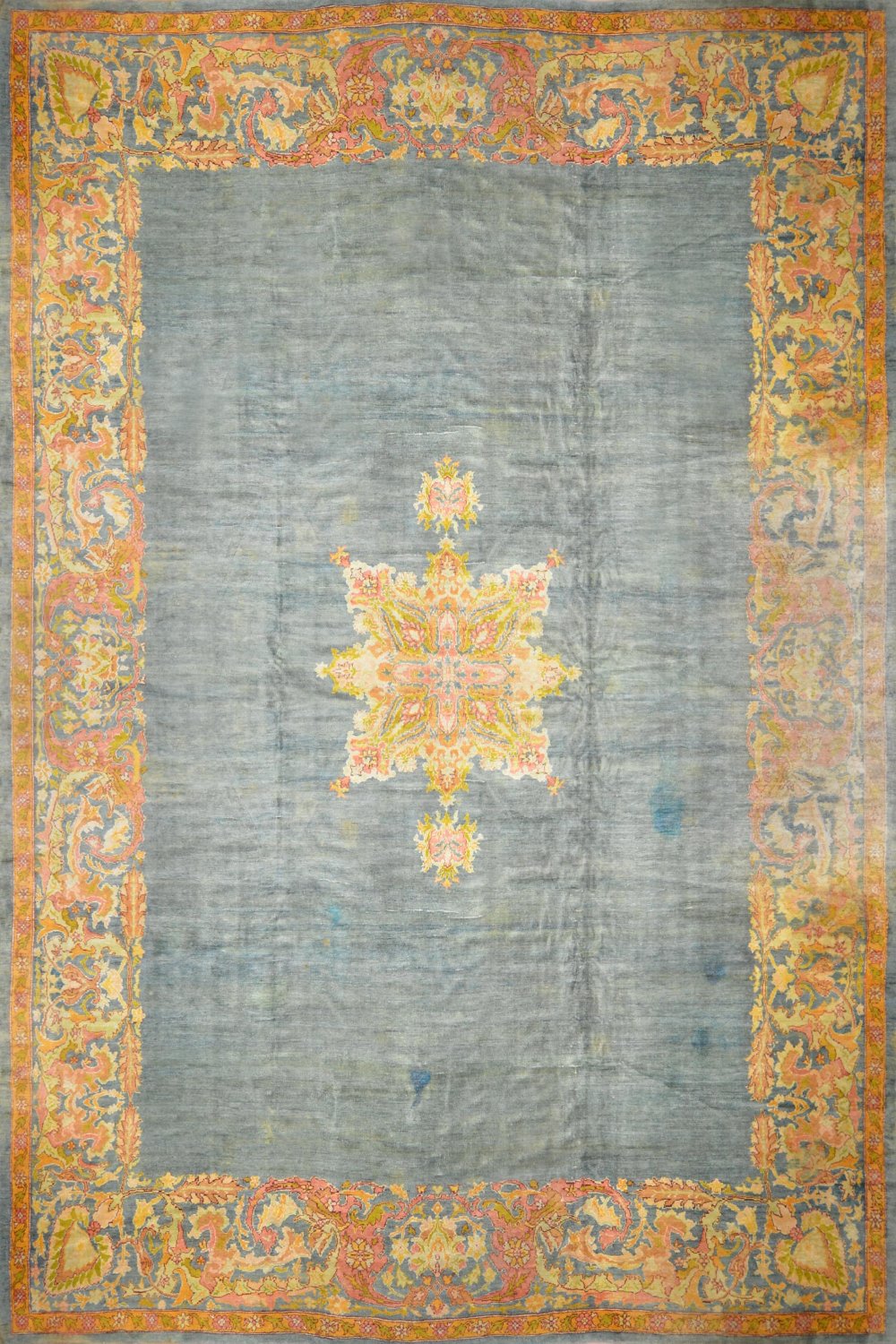 Antique Turkish Oushak Rug 