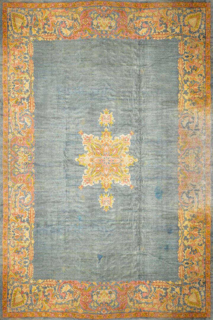 Antique Turkish Oushak Rug 