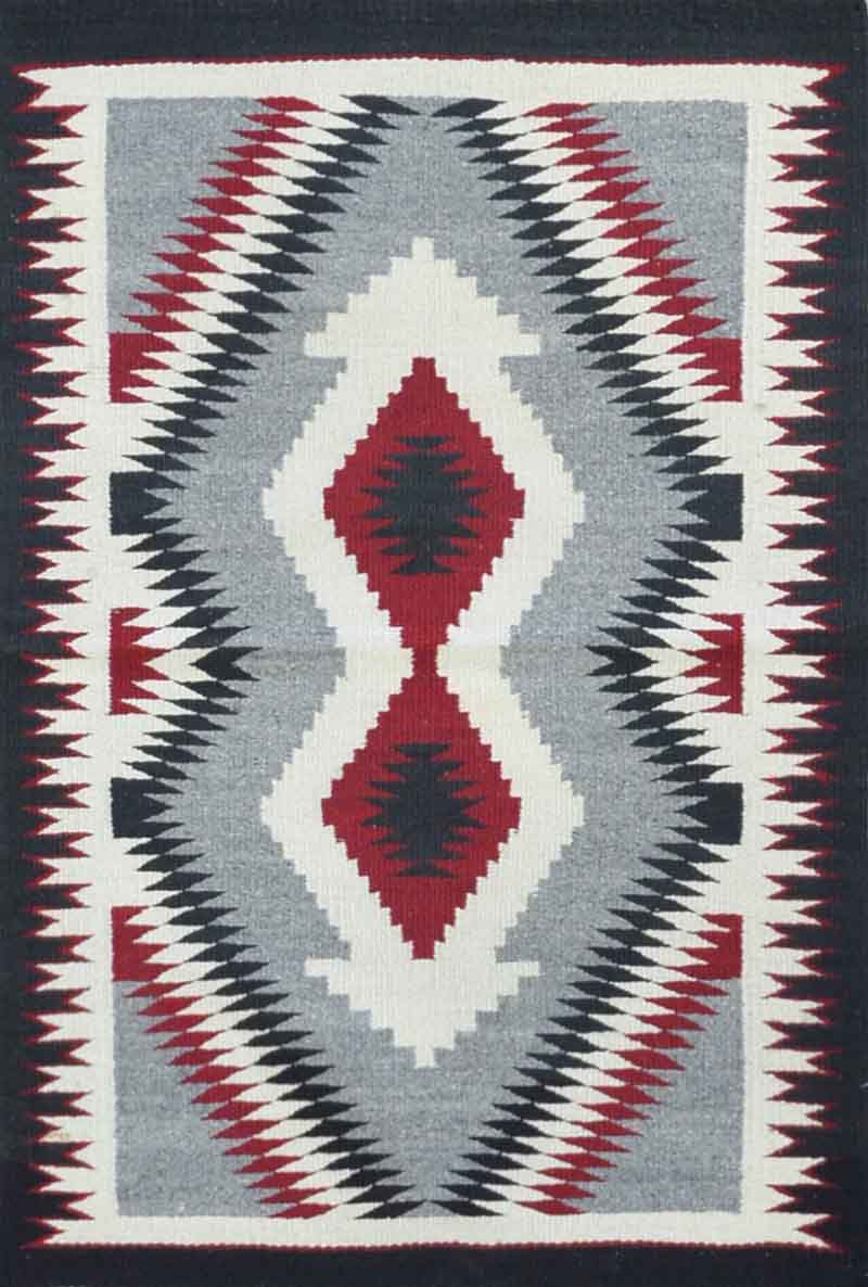 Old American Indian Navajo Rug CC1858