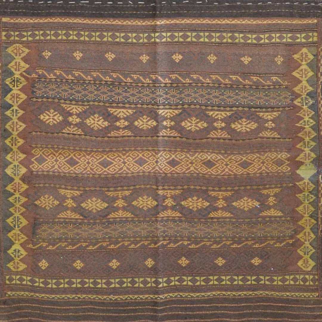 Afghni Kilim Sofra Square Rug