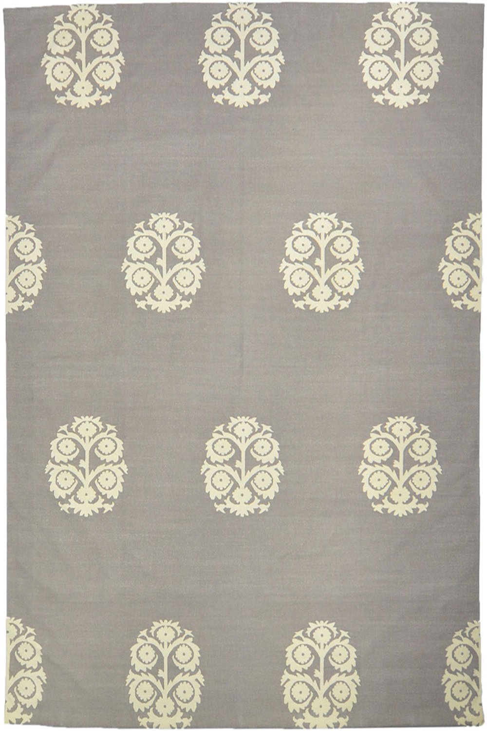 Anaar Cotton Dhurrie in grey