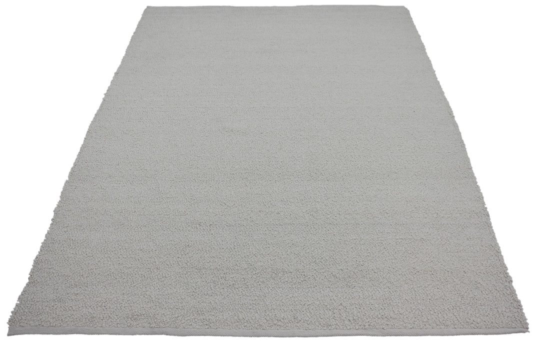 Hand Woven Neutral Jute Area Rug in White