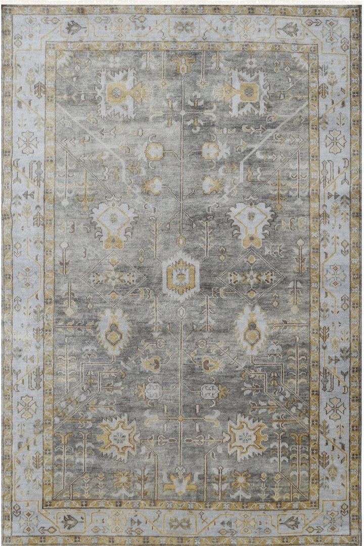 Hand Knotted Oushak Area Rug