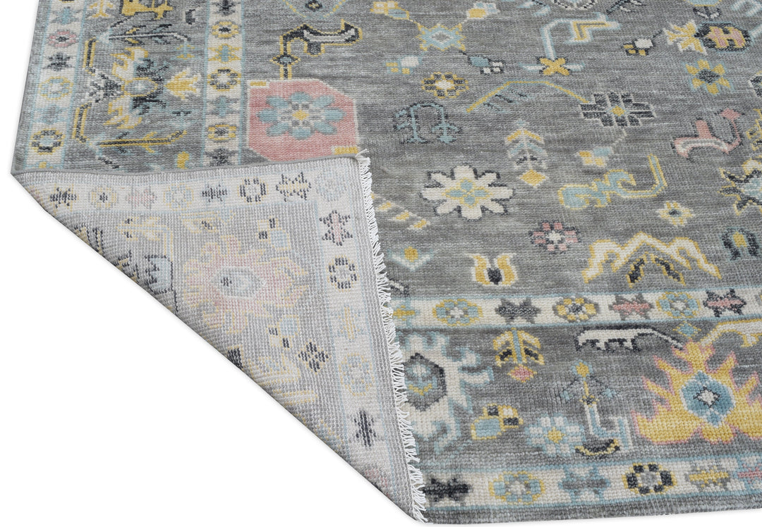 Hand Knotted Oushak Area Rug