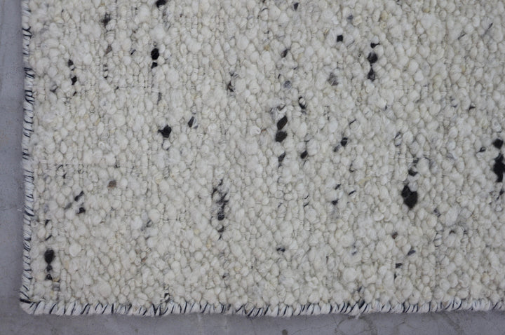 Hand Woven Modern Neutral Area Rug in White