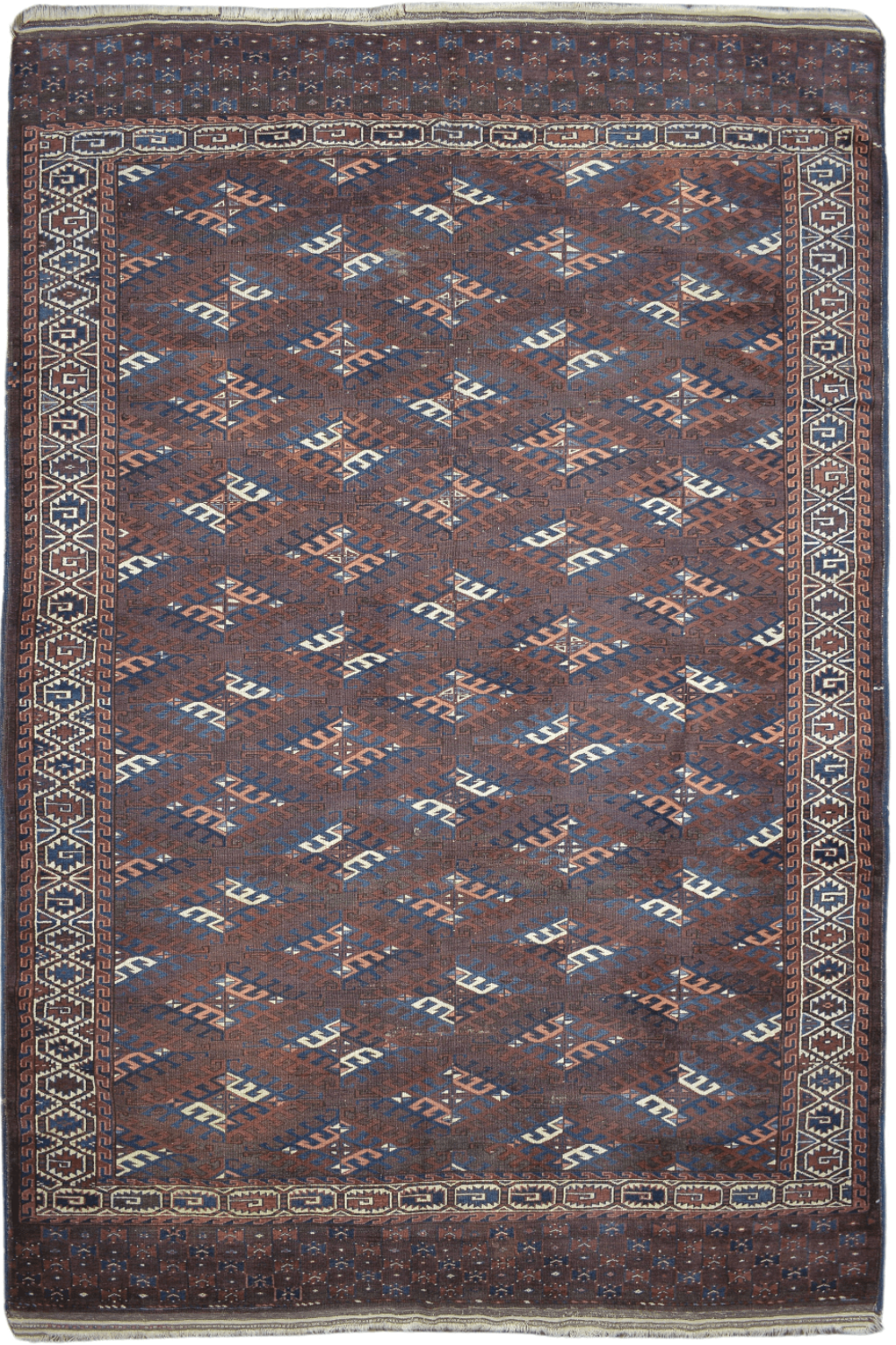 Tribal Yomut Antique Turkmen Rug